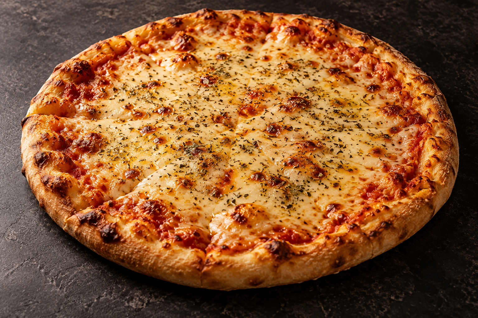 Pizza de mussarela ilustrativa